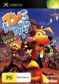 Ty the Tasmanian Tiger 3: Night of the Quinkan PAL Xbox PAL box art